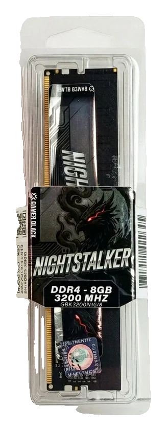 Nightstalker DDR4 8GB 3200MHz Gamer Black